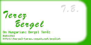 terez bergel business card